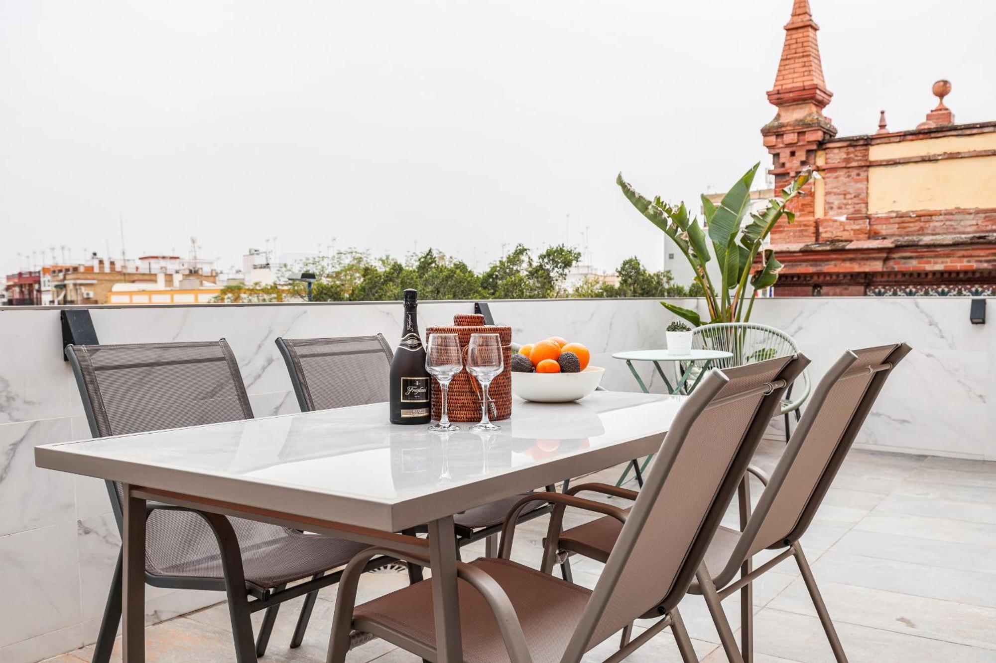 Fantastico Atico 2 Hab Y Gran Terraza Privada Daire Sevilla Dış mekan fotoğraf